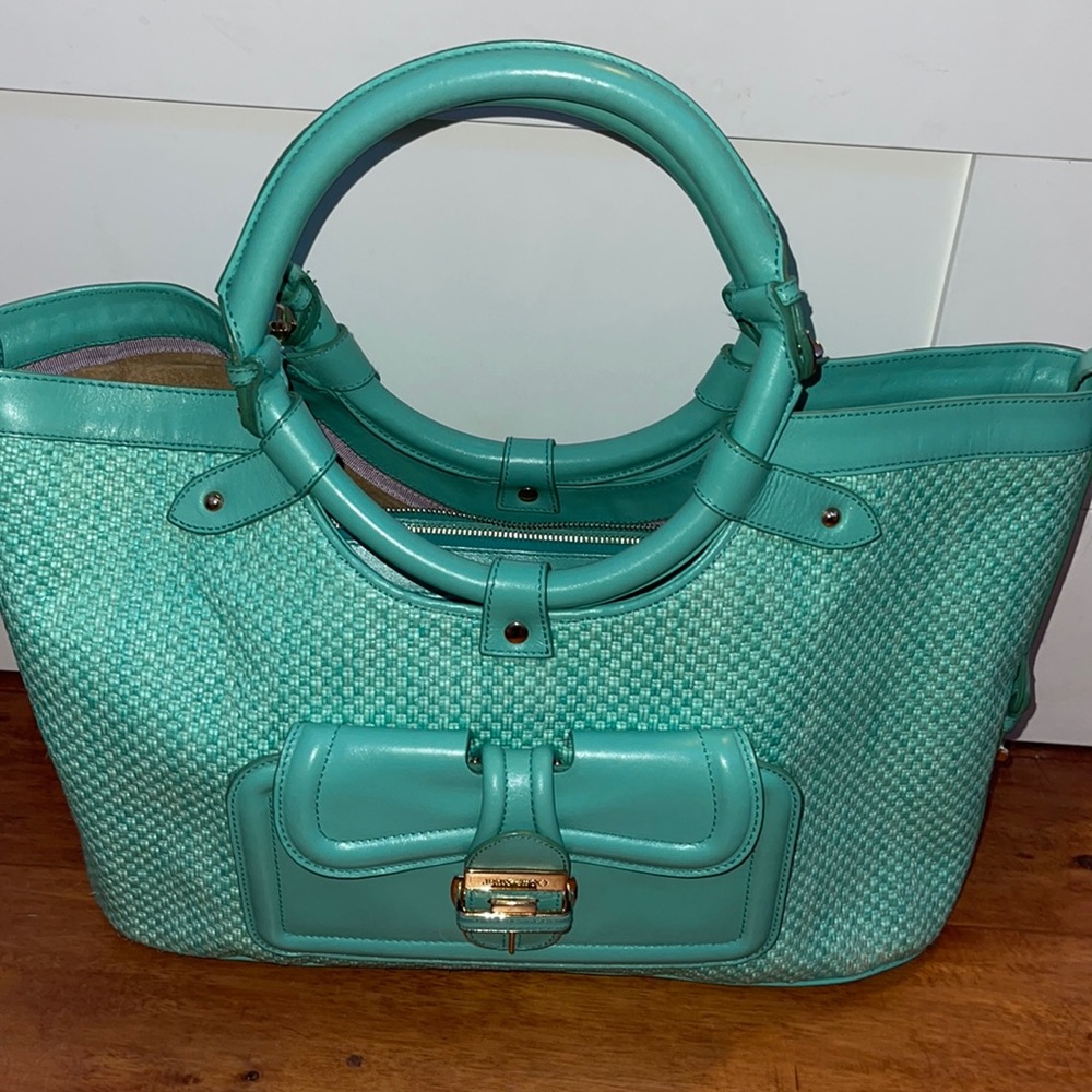 Blue/turquoise Jimmy Choo shoulder bag